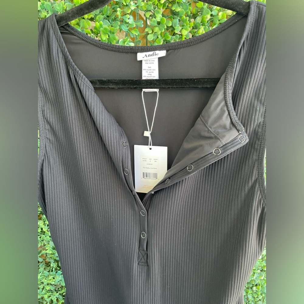 Andie Swim ‘The Malibu’ | Black - Ribbed | NWT - Current Style - Picture 11 of 16
